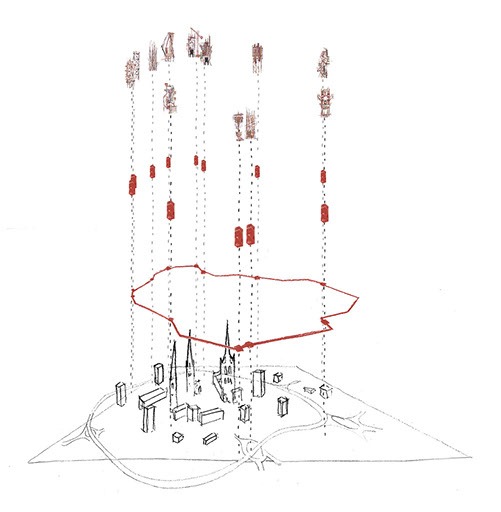 Re-locating the medieval wall and overlaying characters on gatehouse sites