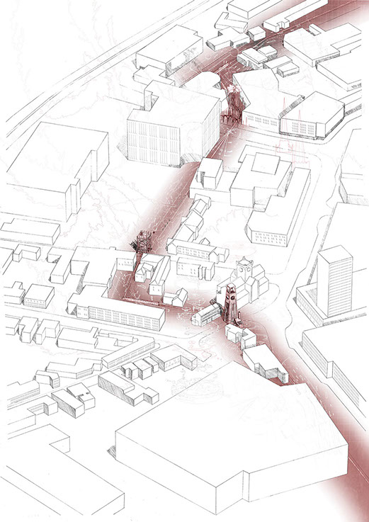 Re-emphasising the path of the medieval wall