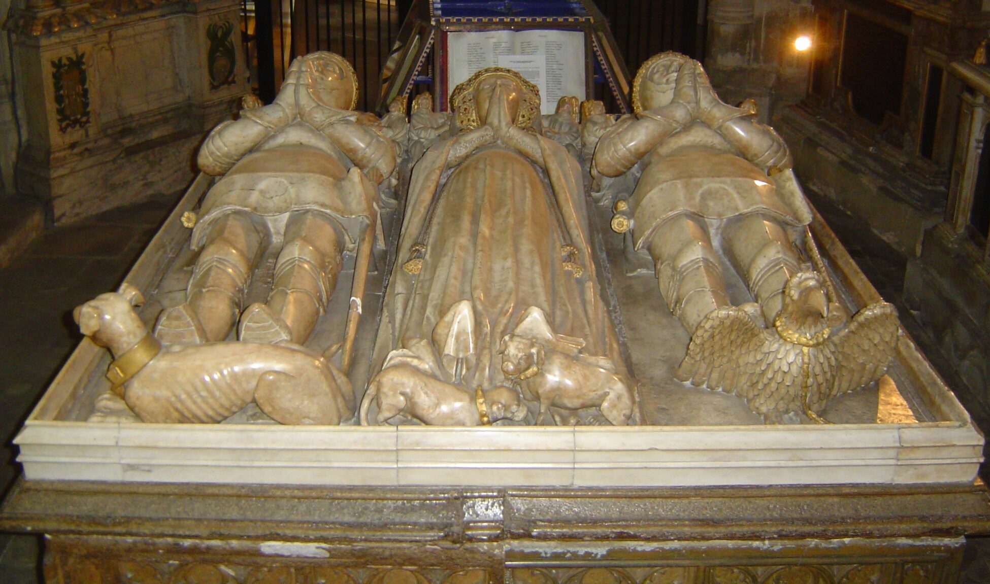 ca. 1439 - 'Lady Margaret Holland ( 1439) met Clarence en Somerset', Canterbury Cathedral 01 (1)